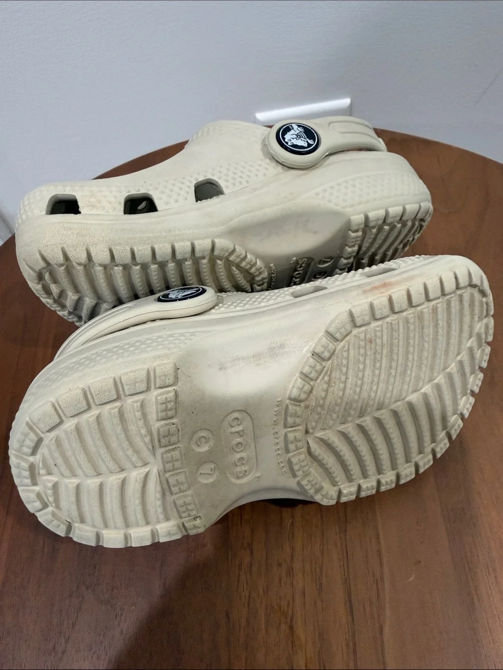 CROCS Kids Classic Clog in Beige